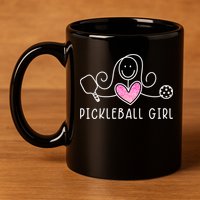 Pickleball, Pickleball Girl Tee, Pickleball Lover 11oz C Handle Ceramic Mug