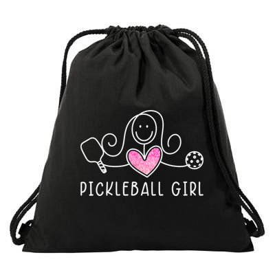 Pickleball, Pickleball Girl Tee, Pickleball Lover Drawstring Bag