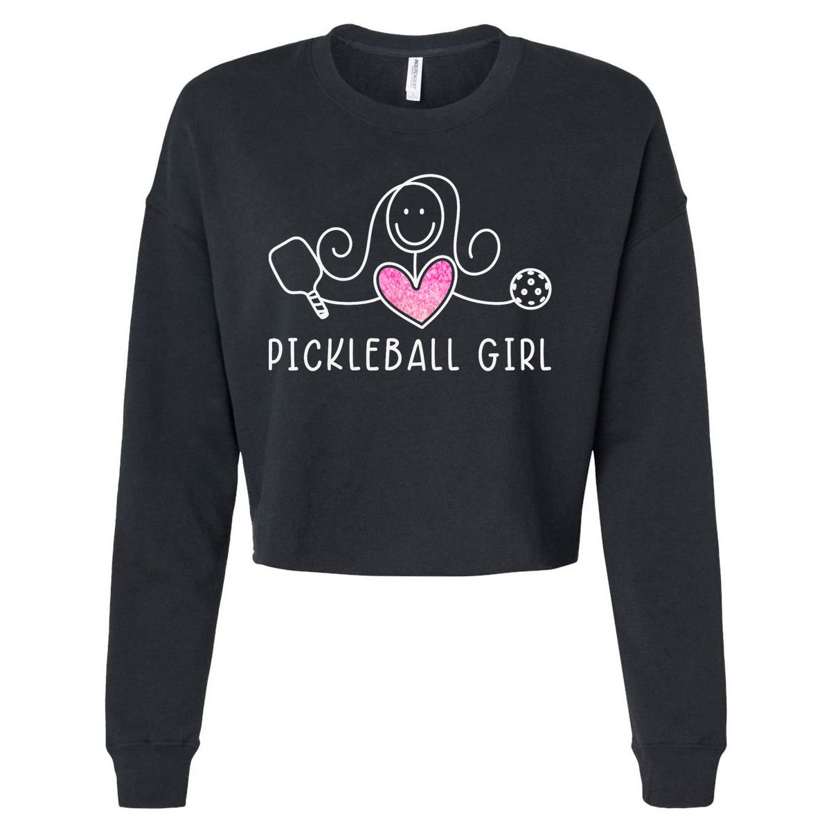 Pickleball, Pickleball Girl Tee, Pickleball Lover Cropped Pullover Crew