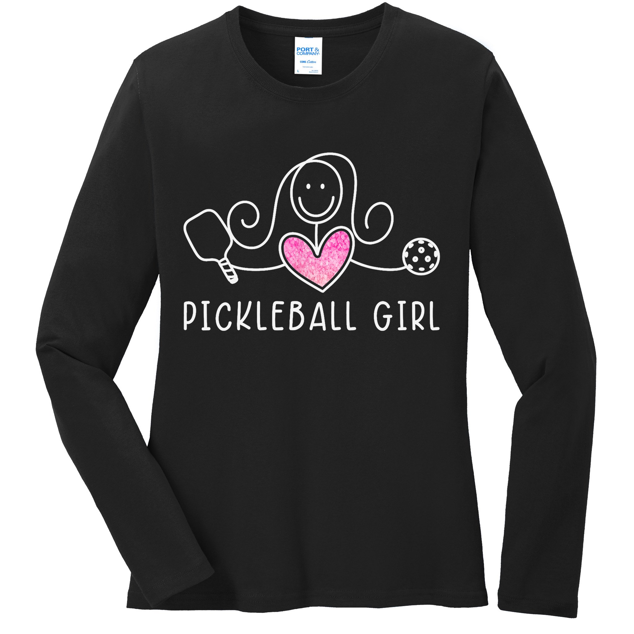 Pickleball, Pickleball Girl Tee, Pickleball Lover Ladies Long Sleeve Shirt