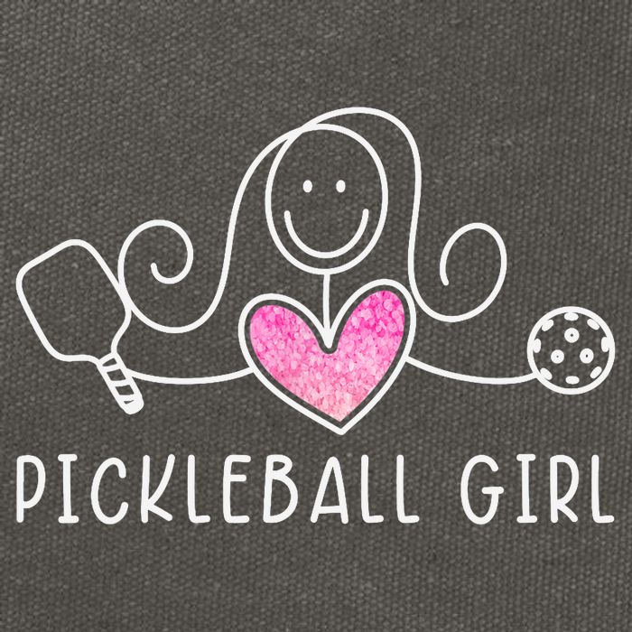 Pickleball, Pickleball Girl Tee, Pickleball Lover Cotton Canvas Backpack