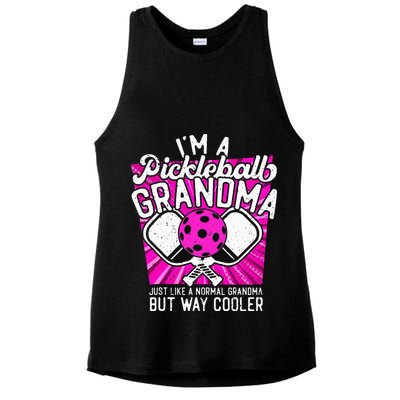 Pickleball Pickleball Grandma Pickleball Lover Ladies PosiCharge Tri-Blend Wicking Tank