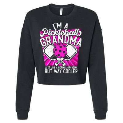 Pickleball Pickleball Grandma Pickleball Lover Cropped Pullover Crew