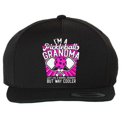 Pickleball Pickleball Grandma Pickleball Lover Wool Snapback Cap