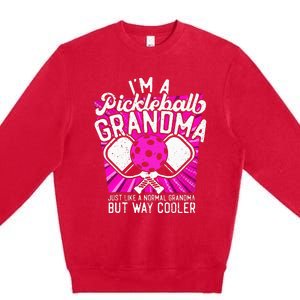 Pickleball Pickleball Grandma Pickleball Lover Premium Crewneck Sweatshirt