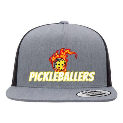 Pickleballers Pickleball Gear Flat Bill Trucker Hat