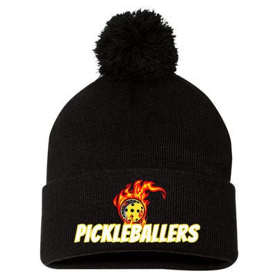 Pickleballers Pickleball Gear Pom Pom 12in Knit Beanie