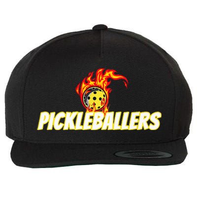 Pickleballers Pickleball Gear Wool Snapback Cap