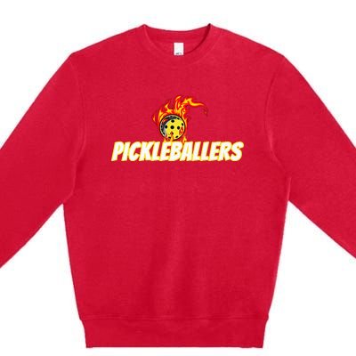 Pickleballers Pickleball Gear Premium Crewneck Sweatshirt