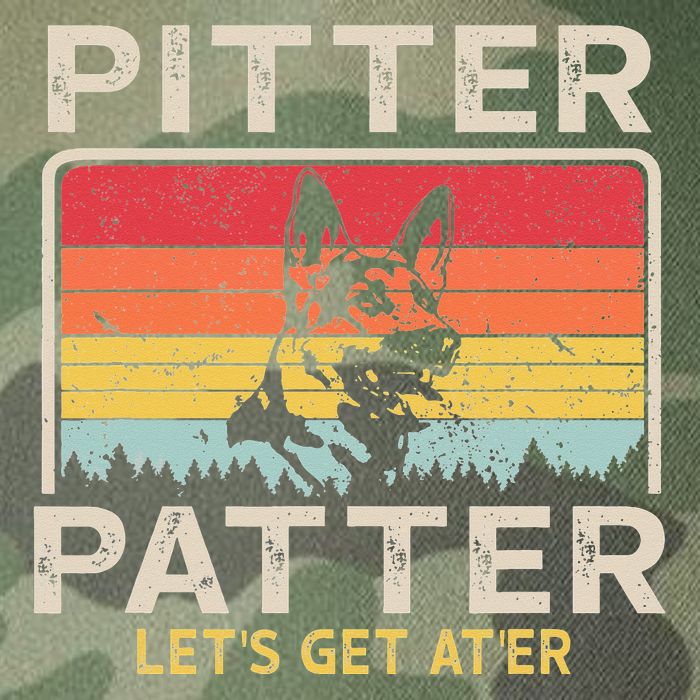 Pitter Patter German Shepherd Pitter Patter Lets Get At'er Legacy Tie Dye Trucker Hat