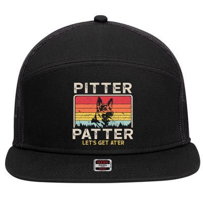 Pitter Patter German Shepherd Pitter Patter Lets Get At'er 7 Panel Mesh Trucker Snapback Hat