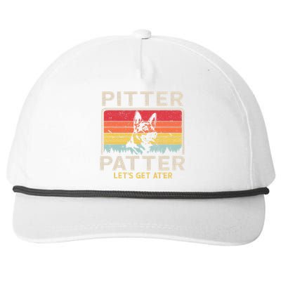 Pitter Patter German Shepherd Pitter Patter Lets Get At'er Snapback Five-Panel Rope Hat