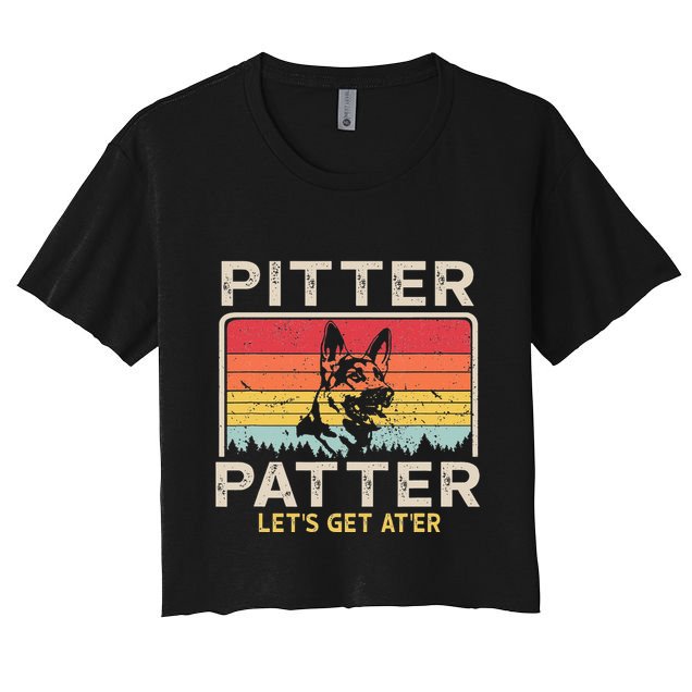 Pitter Patter German Shepherd Pitter Patter Lets Get At'er Crop Top