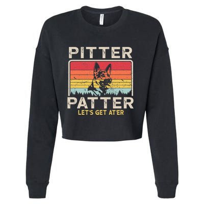 Pitter Patter German Shepherd Pitter Patter Lets Get At'er Cropped Pullover Crew