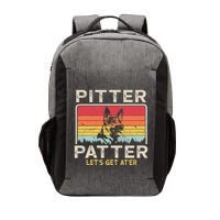Pitter Patter German Shepherd Pitter Patter Lets Get At'er Vector Backpack