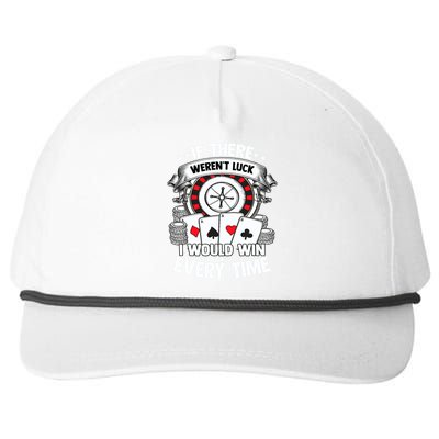 Poker Player Gambler Royal Flush Jackpot Pik Pot Bluffing Snapback Five-Panel Rope Hat