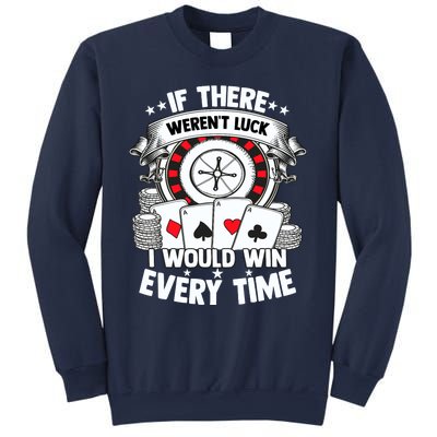 Poker Player Gambler Royal Flush Jackpot Pik Pot Bluffing Sweatshirt