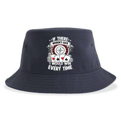 Poker Player Gambler Royal Flush Jackpot Pik Pot Bluffing Sustainable Bucket Hat