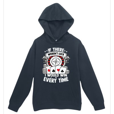 Poker Player Gambler Royal Flush Jackpot Pik Pot Bluffing Urban Pullover Hoodie