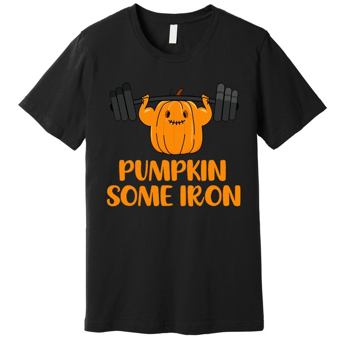 Pumpkin Power Hilarious Halloween Fitness Pun Premium T-Shirt