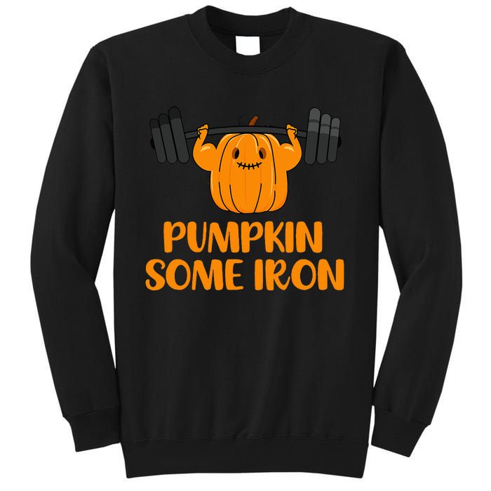 Pumpkin Power Hilarious Halloween Fitness Pun Tall Sweatshirt