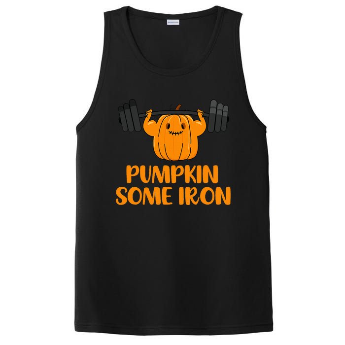 Pumpkin Power Hilarious Halloween Fitness Pun PosiCharge Competitor Tank