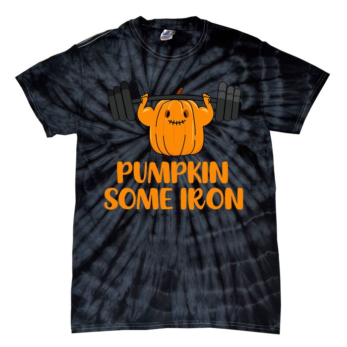 Pumpkin Power Hilarious Halloween Fitness Pun Tie-Dye T-Shirt