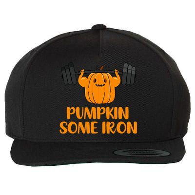 Pumpkin Power Hilarious Halloween Fitness Pun Wool Snapback Cap