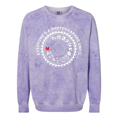 Photographer Colorblast Crewneck Sweatshirt