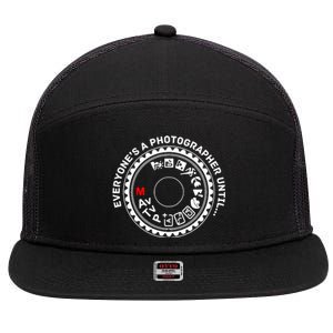 Photographer 7 Panel Mesh Trucker Snapback Hat