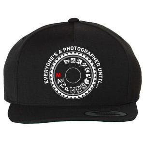 Photographer Wool Snapback Cap