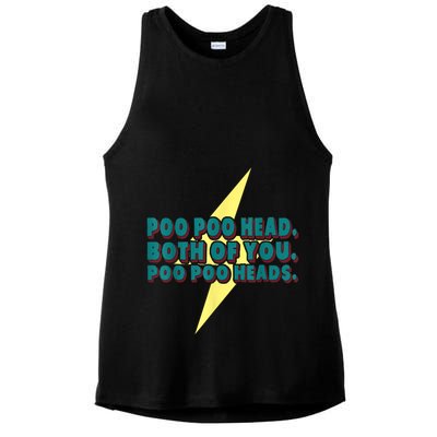Poo Poo Heads Both Of You Poo Poo Heads Ladies PosiCharge Tri-Blend Wicking Tank
