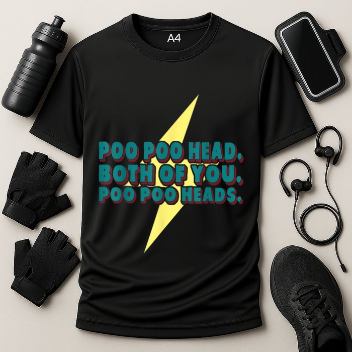 Poo Poo Heads Both Of You Poo Poo Heads Performance Shirt