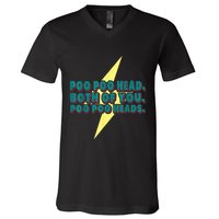 Poo Poo Heads Both Of You Poo Poo Heads V-Neck T-Shirt