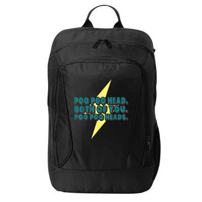 Poo Poo Heads Both Of You Poo Poo Heads City Backpack