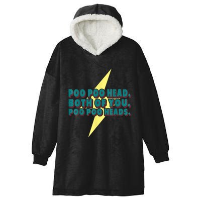 Poo Poo Heads Both Of You Poo Poo Heads Hooded Wearable Blanket