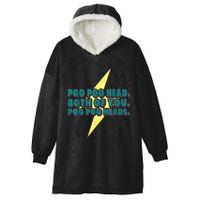Poo Poo Heads Both Of You Poo Poo Heads Hooded Wearable Blanket
