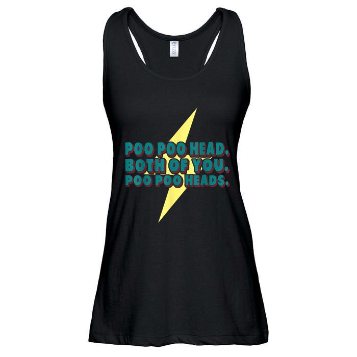 Poo Poo Heads Both Of You Poo Poo Heads Ladies Essential Flowy Tank