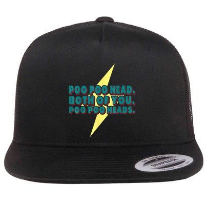 Poo Poo Heads Both Of You Poo Poo Heads Flatbill Hat
