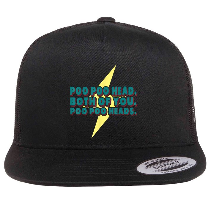 Poo Poo Heads Both Of You Poo Poo Heads Flatbill Hat