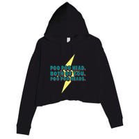 Poo Poo Heads Both Of You Poo Poo Heads Crop Fleece Hoodie