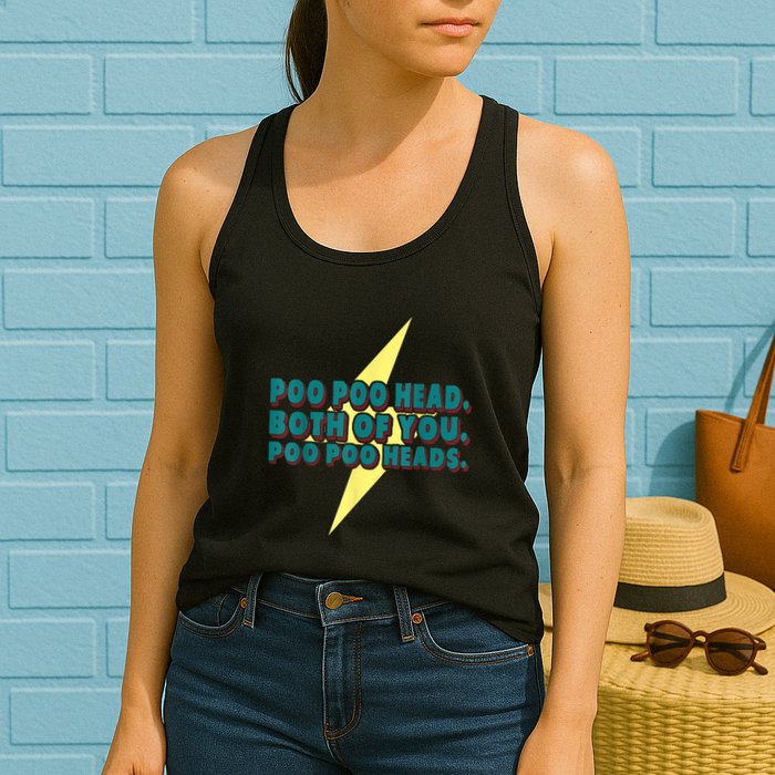 Poo Poo Heads Both Of You Poo Poo Heads Womens Tank Top