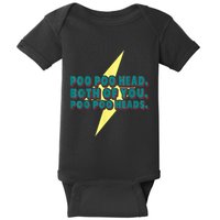 Poo Poo Heads Both Of You Poo Poo Heads Baby Bodysuit