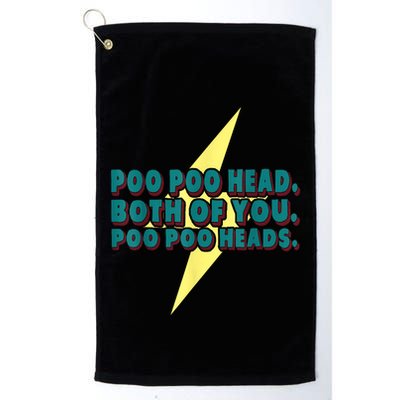 Poo Poo Heads Both Of You Poo Poo Heads Golf Towel