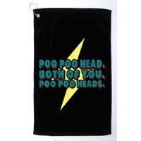 Poo Poo Heads Both Of You Poo Poo Heads Golf Towel