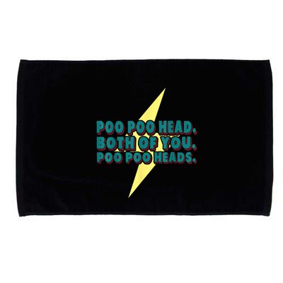 Poo Poo Heads Both Of You Poo Poo Heads Microfiber Hand Towel