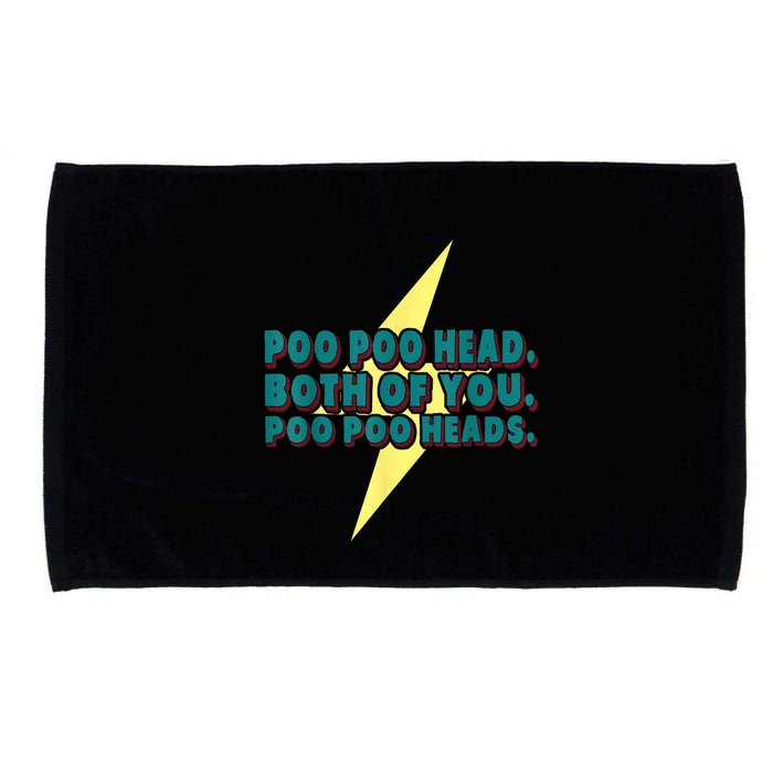 Poo Poo Heads Both Of You Poo Poo Heads Microfiber Hand Towel