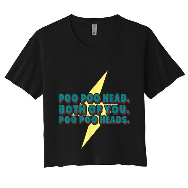 Poo Poo Heads Both Of You Poo Poo Heads Crop Top