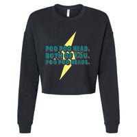 Poo Poo Heads Both Of You Poo Poo Heads Cropped Pullover Crew