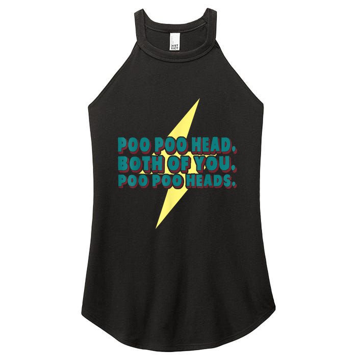 Poo Poo Heads Both Of You Poo Poo Heads Women's Perfect Tri Rocker Tank